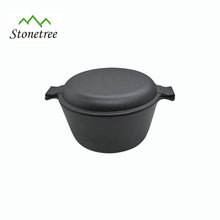 Cast Iron pot with skillet lid